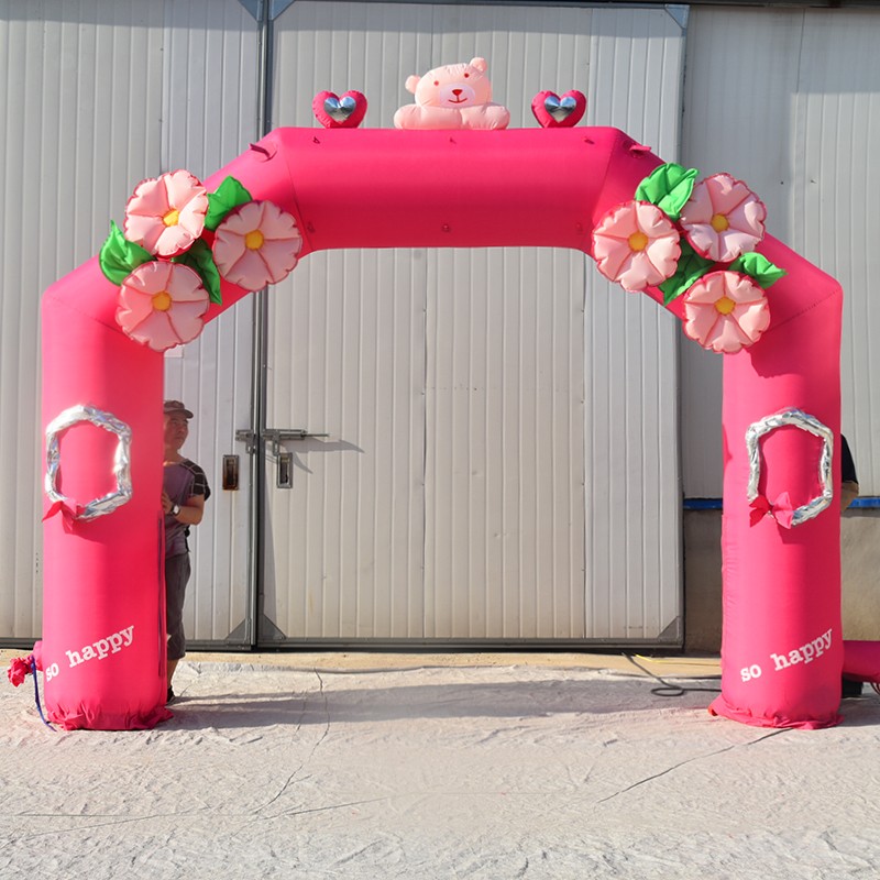嘉善粉色婚礼拱门